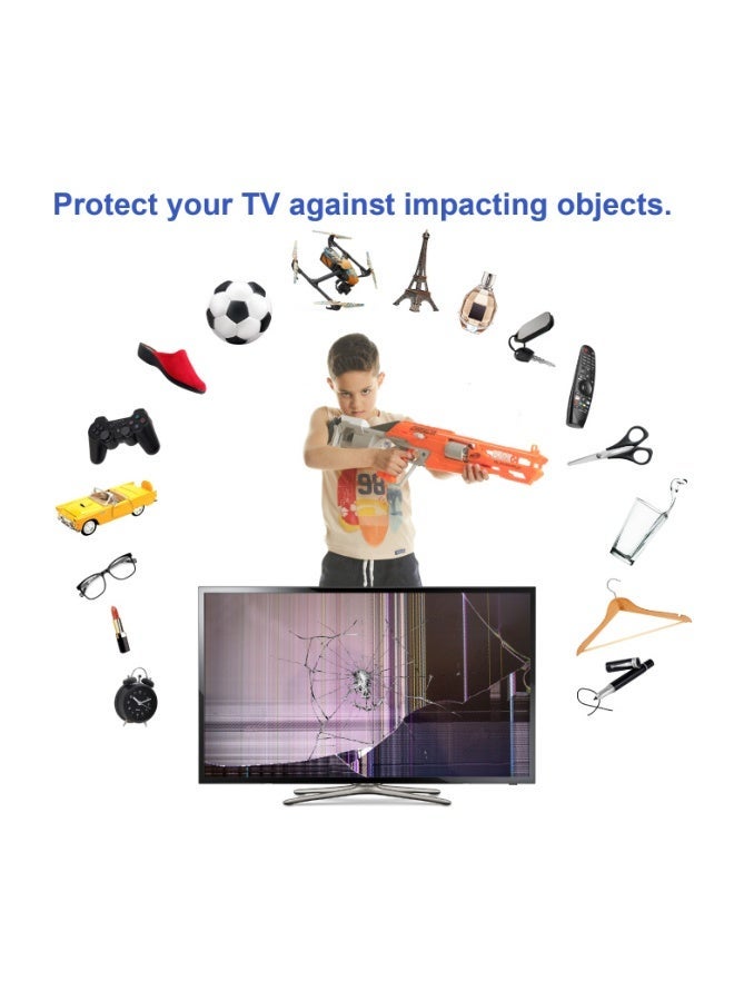 witforms 65 Inch Curve TV Screen Protector, Ultra Shock Protection, Shatterproof, Waterproof, Blue and UV Protection .Easy Installation and Suitable for All Screen Types. - Image 5